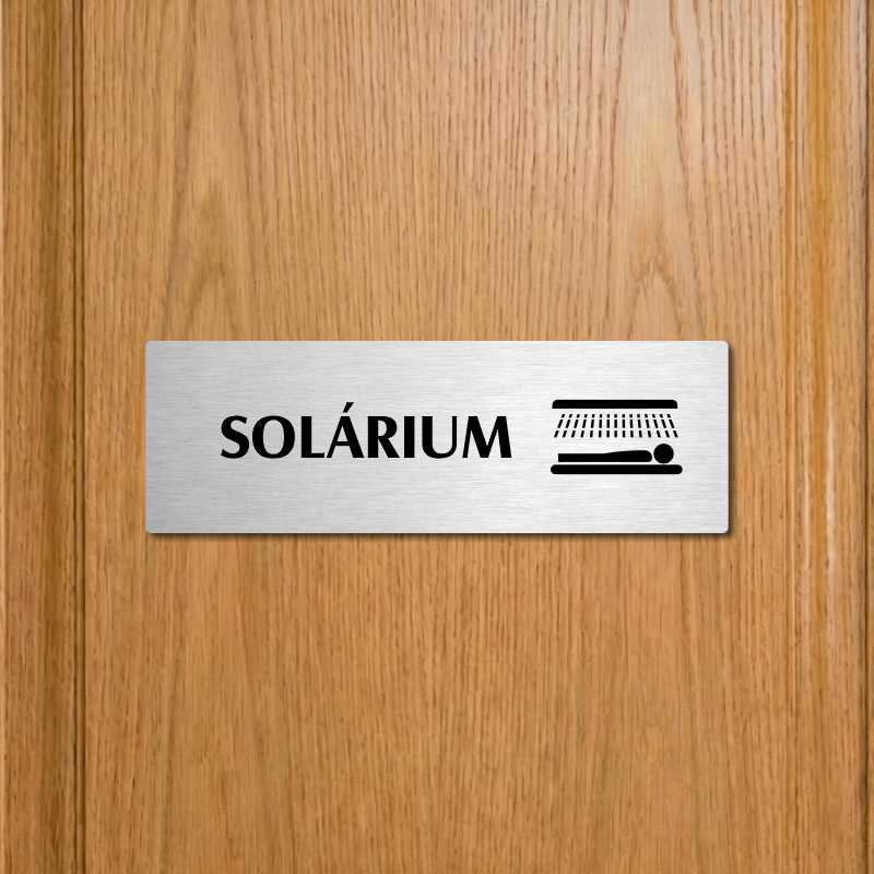 Solárium, 240x79mm, zlatá popiska